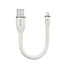 Produktbild Lightning Kabel Kurz [Apple MFi Zertifiziert] EasyAcc PocketLine Ladekabel und Datenkabel für iPhone 8, X, 7,7 Plus, 6s, 6s Plus, 6, 6 Plus, 5s, 5c, 5, iPad Air, Air 2, iPad Mini, Mini 2, Mini 3, iPad 4 Gen, iPod Touch 5 Gen und iPod Nano 7 Gen, Weiß, 15cm