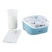 Produktbild oneConcept Yogi-Center multifunktionaler Joghurtbereiter Joghurt Maker zur Herstellung von Joghurt, Kimchi, Natto, Sake oder Wein (6x170ml, Glas-Behälter, 240 h Dauerbetrieb) blau-weiß-türkis