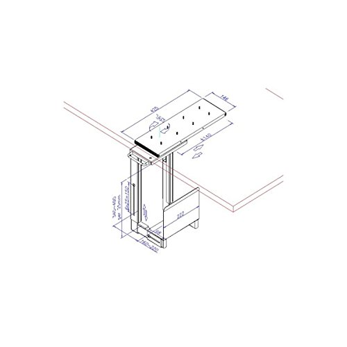 Lindy PC-Halterung zum Anbringen unter dem Schreibtisch - 3
