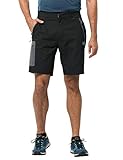 wind- und wasserabweisend Jack Wolfskin Kinder Active Track Shorts, Black, 50