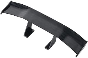 Bogoo Bogoo 2 Pack ABS Rear Wing Car Mini Novelty Spoiler - BoGoo Universal Carbon Fibre Style Car Tail Wing Decoration - ADD 100bhp INSTANTLY!,Black