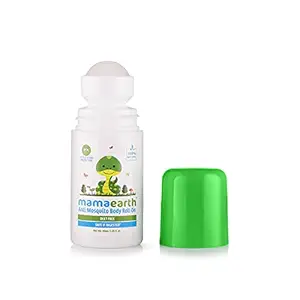 Mamaearth Natural Anti Mosquito Body Roll On 40ml. DEET Free. Protects from Dengue, Malaria & Chikungunya. (Pack of 1)