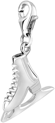 Charm Pendant Ice Skate Nena Lina in 925er Sterling Silver for Charm Bracelet, Necklace, Earring, Bracelet and Charm Carrier Many Popular 713099-000