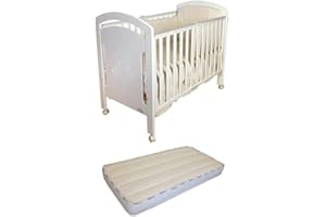 MUNDIBEBÉ Cuna para bebé, modelo osito + Colchón Viscoelástica + Protector de Colchón
