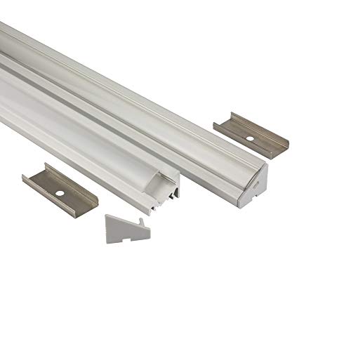 Preisvergleich Produktbild LED Aluprofil A20 silber 2x Halter metall