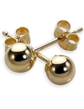 9 Karat (375) Gold Kugel Ohrstecker 3mm - 6mm