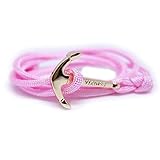 Tamaño ajustable TED HMP Pulsera Ancla Vikings Oro Hombre Mujer Rosa Pálido