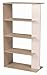 Produktbild Phoenix 126203ESW Regal mit 5 Fächern, Eiche sägerau/Weiss, 40 x 80 x 179 cm