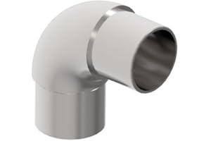 Sellon24® Raccordo a croce per ringhiera in acciaio inox, 42,4 x 2,0 mm (arco rotondo 42,4 A0305-242)