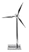 Produktbild Windgenerator Metall -Solar- & USB Antrieb - 17 cm, Metal Windturbine- Eolienne Metal