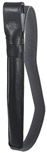 StilGut Pencil-Halter für Apple iPad Pro 9.7″ und iPad Pro 10.5″ aus echtem Leder (V2 verbesserte Variante) mit Lightning Adapter-Fach & Lasche. Stift-Halterung zur sicheren Aufbewahrung des Apple Pens, Schwarz Nappa - 4