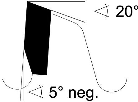jjw-germany HM – Kreissägeblatt Katarina 216 x 30 Z= 80 WZ negativ für Kapp und Gehrungssägen, 1 Stück, 4250980601209 - 2
