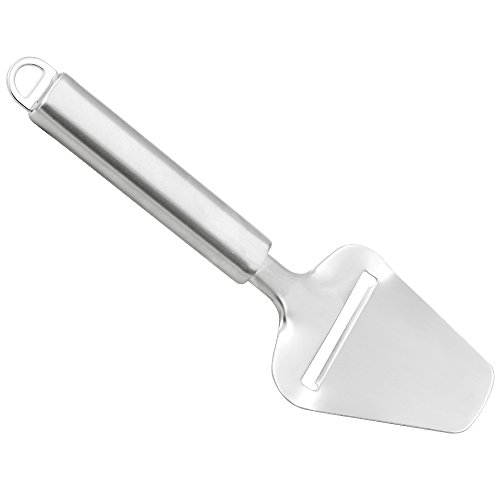 Käseschneider, Bukm, Käse-Schneidmaschine, Edelstahl-Scherblock mit ergonomischem Griff-Entwurf, für harten Käse, Scheibe-Schinken, Kuchen u. Sandwiche, Silber - 3