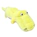 Price comparison product image ADESHOP Early Education Baby Toys, Lovely Crocodile Pillow Stuffed Animal Toy Soft Plush Toy Doll Kids Gift(Yellow, M)