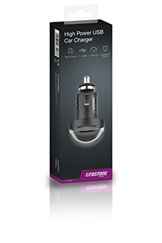 Cabstone High Power USB-Autoladegerät (2.100 mA Mini-Stromversorgung für ein Smartphone/Tablet), schwarz - 6
