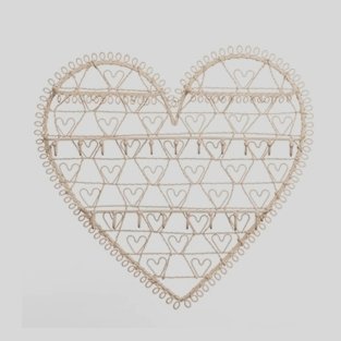 Schmuckherz aus Drahtgeflecht