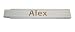 Produktbild Persönlicher Zollstock / Meterstab weiß mit Gravur Alex