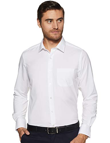 Peter England Men's Solid Regular Fit 