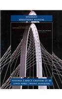 Student Solutions Manual for University Physics Volumes 2 and 3 (chs. 21-44)
