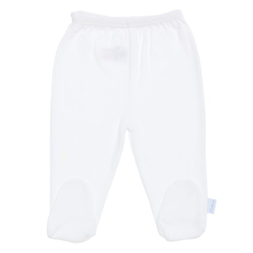 Cambrass Unisex Baby Interlock Leggings White 1 Month