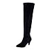 Produktbild OYSOHE Damen Stiefel,Overknee Solide Sexy High Heel Stiefel Frauen Flock Party Schuhe by