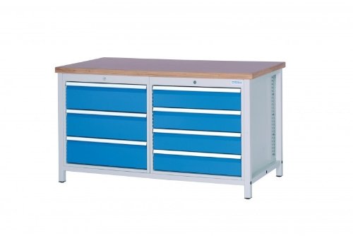 Kasten - Werkbank 1500 mit 7 Schubladen verschiede BLH Werkbank KastenWerkbank