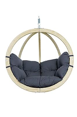 Amazonas Hammock az-2030808 Fauteuil Suspendu Globo Chair, Anthracite, Gris foncé, 69 x 118 x 121 cm