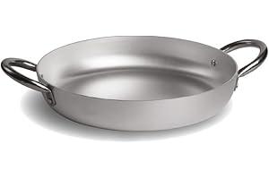 PARDINI – Tegame in alluminio da 32 cm altezza 6.5 cm. Spessore 3 millimetri. Con 2 maniglie. Linea professionale.