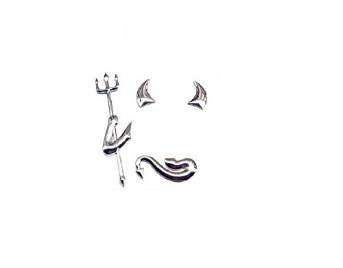 foopp Creative decoraci  n de coche de vinilo pegatina para lovely Little Devil  plata 
