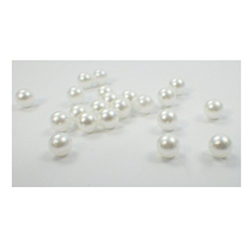 1300 Stück hochwertige nachgebildete lose Perlen Perle Dekoperlen Kunststoffperlen ohne Loch 8mm weiß ivory snow white snowhite - 3