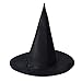 Produktbild Hexe-Hut-Halloween-Hut 1Pcs Erwachsener Frauen Schwarzer Hexe-Hut für Halloween-Kostüm-Zusatz Harry Potter-Hut Reine schwarze Spitze-Hut