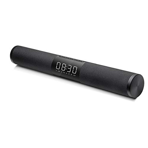 Preisvergleich Produktbild Technology Soundbar-Streifen-Karten-Audio, drahtloser Echo-Wandtelefon-Sprecher Drahtlose Verbindung Bluetooth-Audio-wasserdichter freihändiger Anruf-Sprecher (Color : Black)