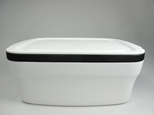TUPPERWARE BrotMax 2 weiß schwarz Brotkasten Brotwächter Brot Max Kasten Brot&Co - 2