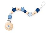 Selecta Spielzeug 31443 - Sternchenglück Schnullerkette, blau