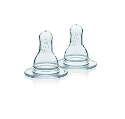 Medela - Tétines sans BPA - Débit Faible (M) - Lot de 2
