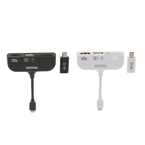 MagiDeal 5in1 Multifunktionale Karten Leser & OTG HDMI Adapter für SYNC -Handy Lesen - 7