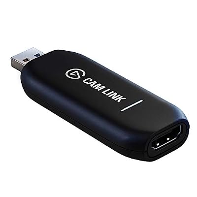 Elgato Gaming Corsair Elgato Cam Link 4K- Diffusion en Direct et Enregistrement par Reflex, caméscope ou Action cam 1080p60 ou 4K à 30i/s, Capture HDMI Compact, USB3.0