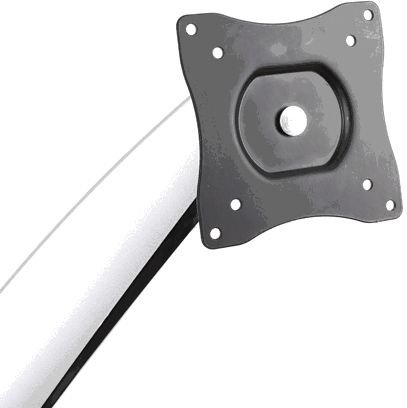 Auna LDT04-C024 Monitorhalterung Tischhalterung für 2 Monitore mit Kabelführungssystem (90° Schwenk / 360° Dreh / 130° Kippbereich, höhenverstellbar 0-30cm, bis 9kg/Monitor) - 8