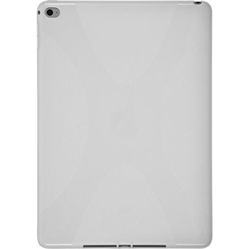 PhoneNatic Case für Apple iPad Air 2 Hülle Silikon weiß X-Style Cover iPad Air 2 Tasche + 2 Schutzfolien - 3