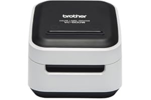 Brother VC-500W, imprimante d’étiquettes Couleur, adaptée aux Loisirs Créatifs, connection Sans Fil, technologie d’impression ZINK (Zéro-INK), 5 Largeurs de Rouleaux Différentes, de 9 à 50 mm