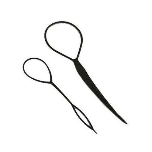 Generic New 2pcs Magic Topsy Tail Hair Braid Ponytail Styling Maker Clip Tool (Random Colour)
