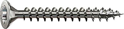 Spax – Vis universelle, tête fraisée, T, 4 Cut, T-Star plus, acier inoxydable A2, 1.4567–1197000350163, 1197000400253