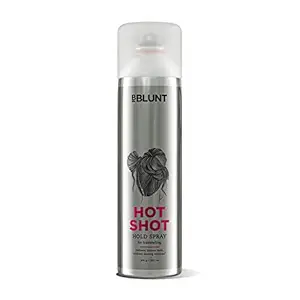 BBLUNT Hot Shot Hold Spray for Instant & Firm Hold, 300ml - Hair Setting Spray for Women & Men, No Residue, No Sulphate & No Alcohol