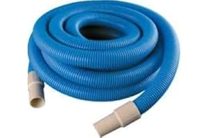 QUIMICAMP Productos QP Manguera para la Piscina, Flexible e Óptima para Limpiar a Fondo Piscinas, Manguera 12M con Maguitos 38