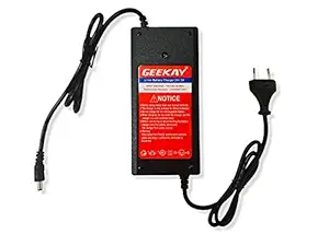 Geekay 24 Volt 2 amp Lithium ion Charger for Battery | 24 Volt 2 amp Li- Ion Smart Battery Charger with Autocut Facility | Best for All 24 Volt Lithium ion Battery Operated Electric Bicycle