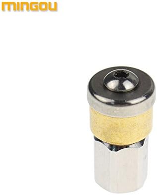 MINGOU Sewer Jetting Nozzle for High Pressure Washer,Rotating, 3/8'',1/4'',1/8'' Female NPT, 4000 PSI, Stainless Steel (1/8'')