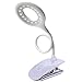 Produktbild Led Klemmleuchte Professionelle Horus Creations - Weiß Led Clip Licht Mit 3 Anpassungen - USB Wiederaufladbare Akku Touch-Lampe Flexibel - Nützlich Als Schlafzimmer Lampe, Für Kinder Schreibtisch Und Studio