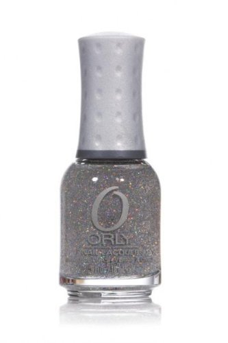 Orly Nail Varnish Shine On Crazy Diamond Clear With Silver Glitter Top Coat