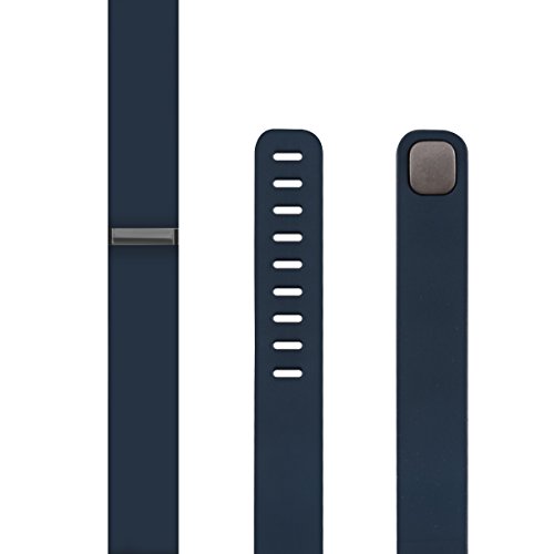 kwmobile 3in1 Set: 3x Sport Ersatzarmband für Fitbit Flex in Schwarz Dunkelblau Anthrazit Innenmaße: ca. 15 – 20 cm – Silikon Armband mit Verschluss ohne Tracker - 8