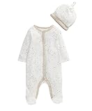 Mamas and Papas Unisex Baby Cloud All In One Clothing Set, Off-White, 3-6 Months